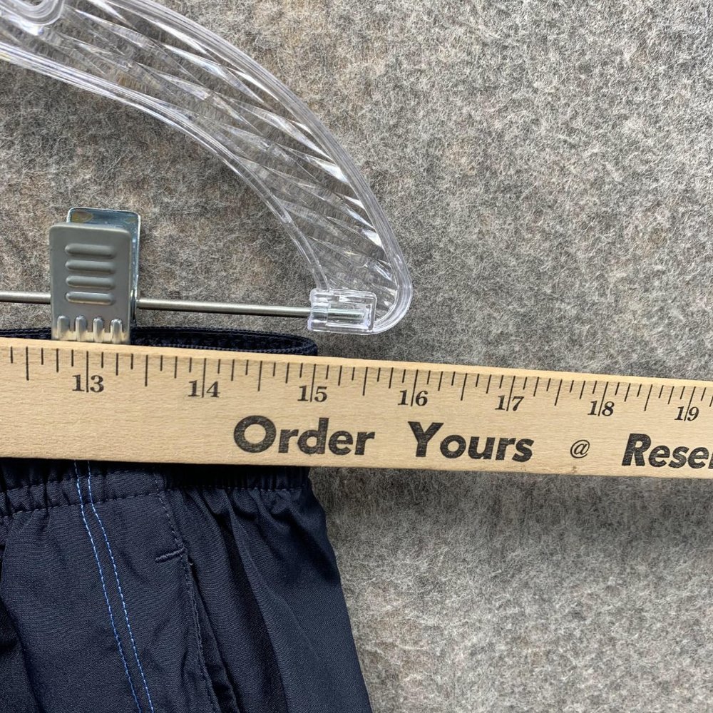 Adidas Sweatpants Men Large Blue Navy Athletic Outdoors Polyester Gym Vintage - Picture 10 of 13